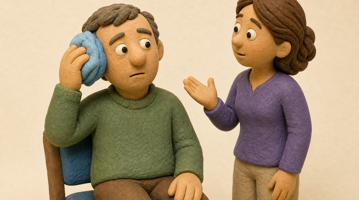 A cold compress on the spot, and simple questions to monitor awareness