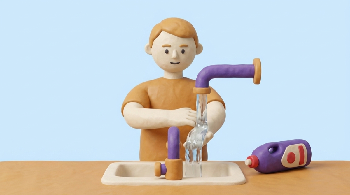 Rinse under running water at least 20 minutes — and never try to 