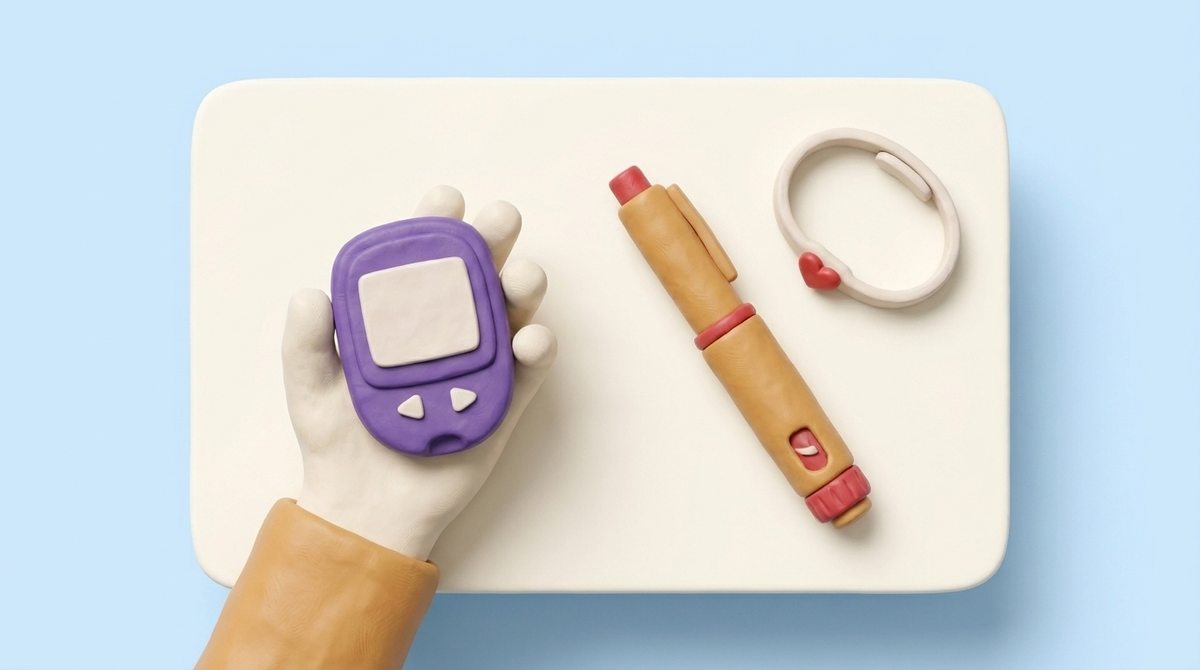 Meter, pen and alert bracelet: a kit that saves lives in a crisis